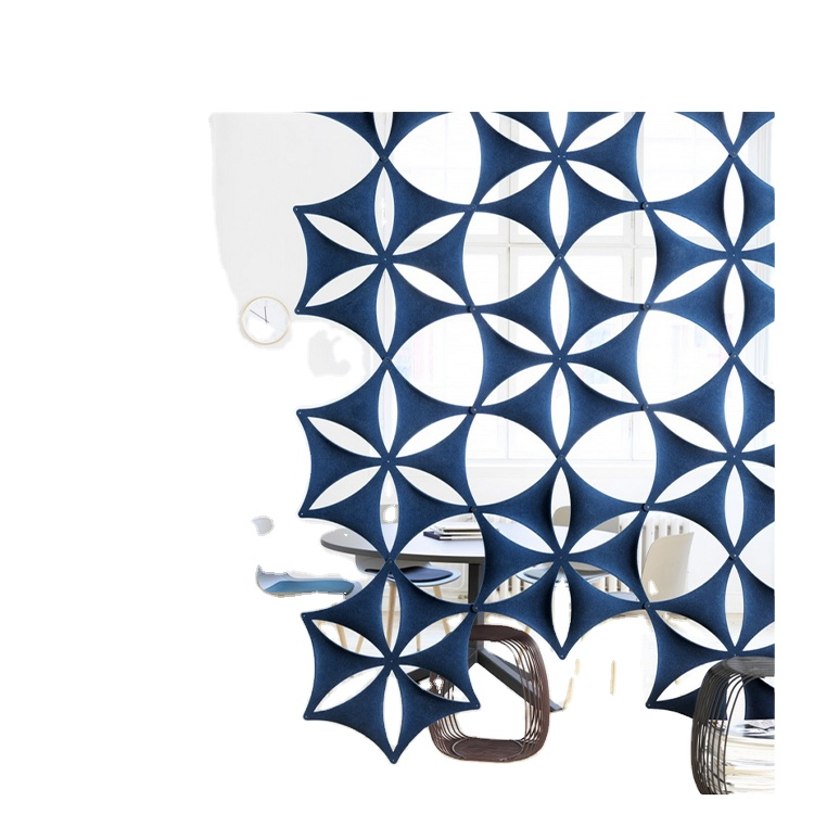 Usong Snowflakes Sound-Absorbing Office Partition Baffle Screen Quiet Spaces Acoustic Partition