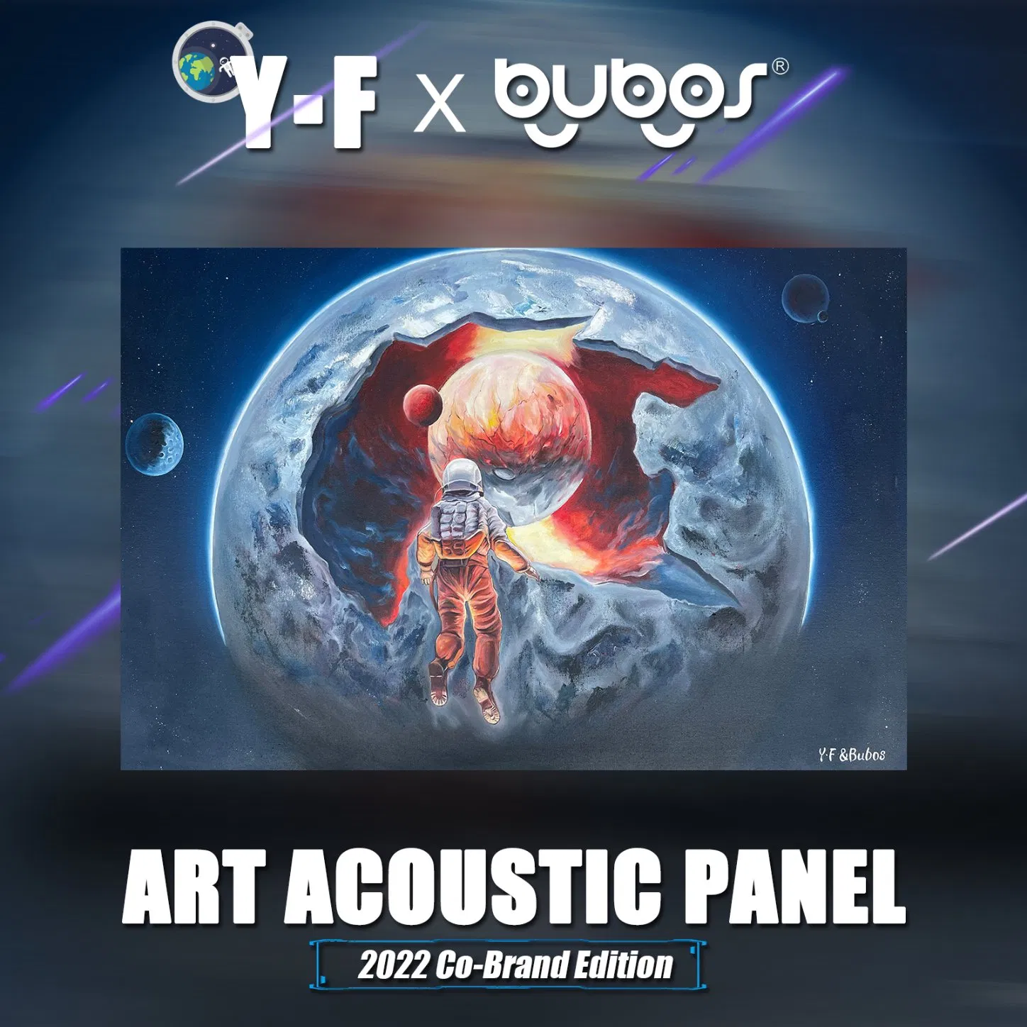 Bubos Art Soundproof Decorative Pet Polyester Fiber Acoustic Panel for Office