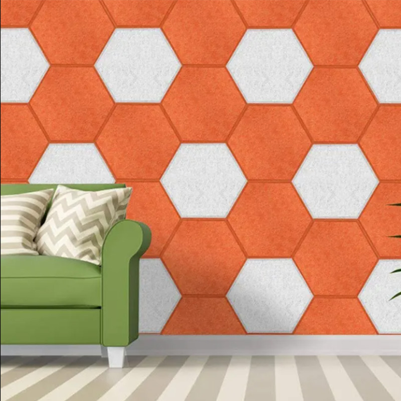 High-Quality Hexagonal Wood Polyester Hexagonal Sound Insulation Board Decorative Sound Insulation Board