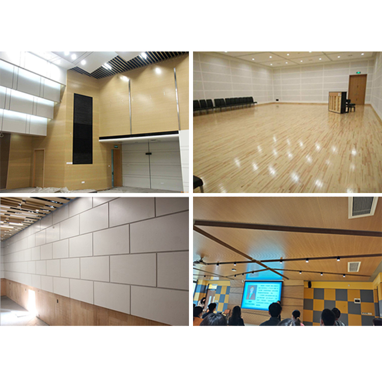 Customizable Slat Perforated Acoustic Panel with MDF or Aluminum Composite Core for Gymnasium Wall Panel
