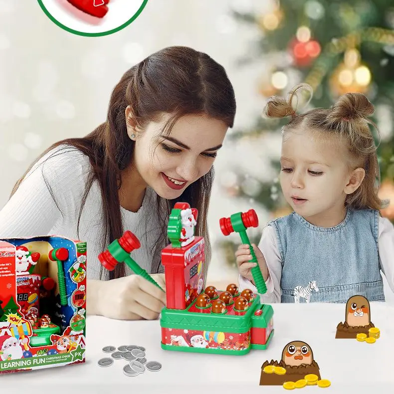 OEM Interactive Whack a Mole Game for Kids Two Player Educational Music Pounding Toy Christmas Gift Suppliers, Factories