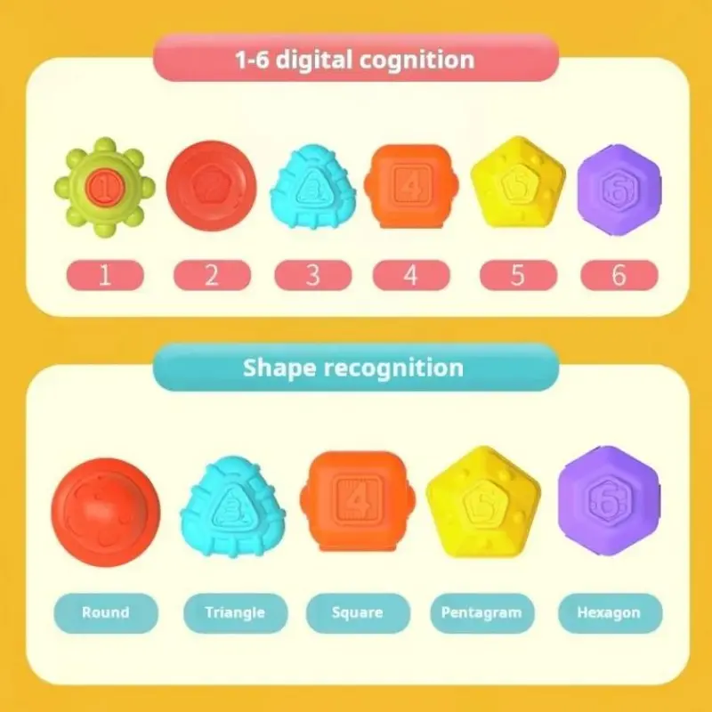 Cheap New Design Baby Cognitive Track Ball Montessori Toys Colorful Blocks Sensory Sorting Learning Cube Manufacturer, Supplier