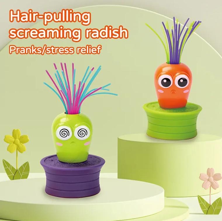Screaming Carrot Venting Novelty Toy