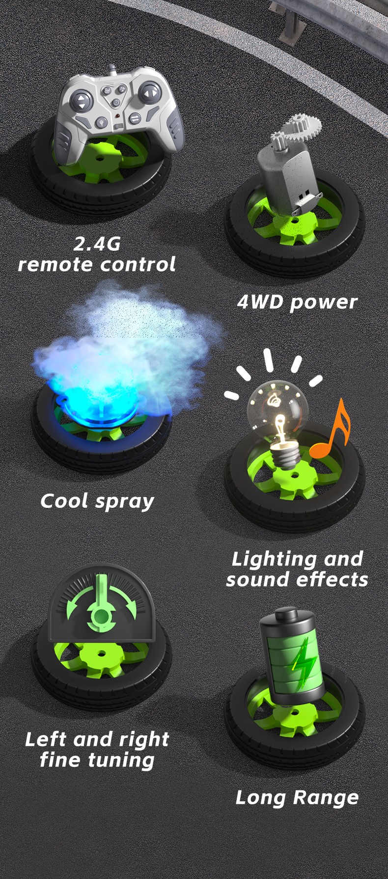 Spray 4WD RC Car Detail 3