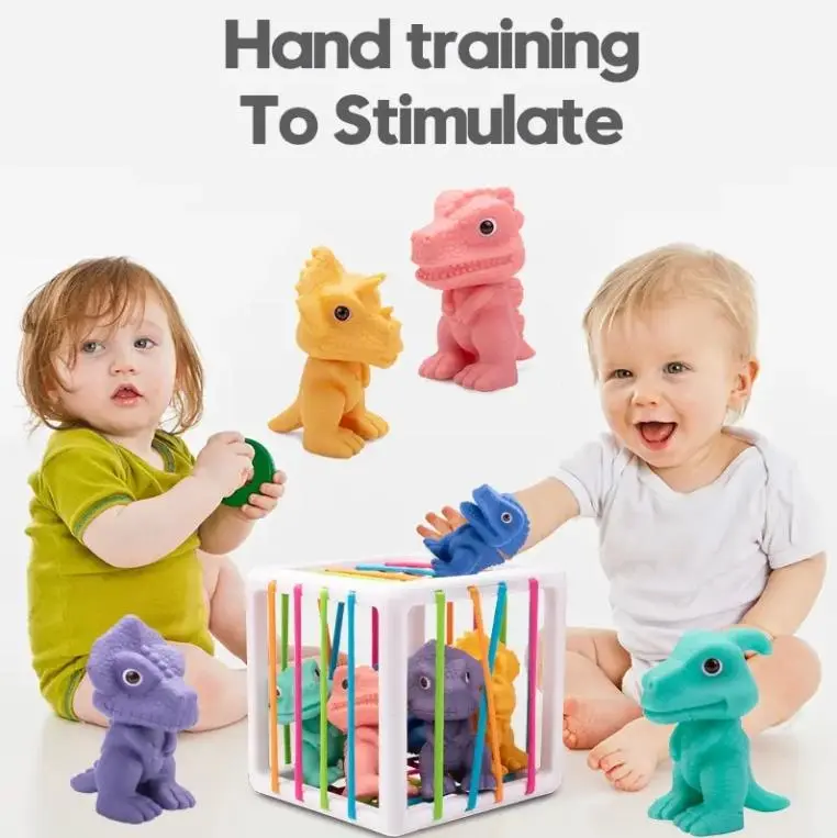 Cheap Montessori Educational Sensory Toys Soft Rubber Animals Stopper Ball Set for Toddlers Manufacturer, Factories
