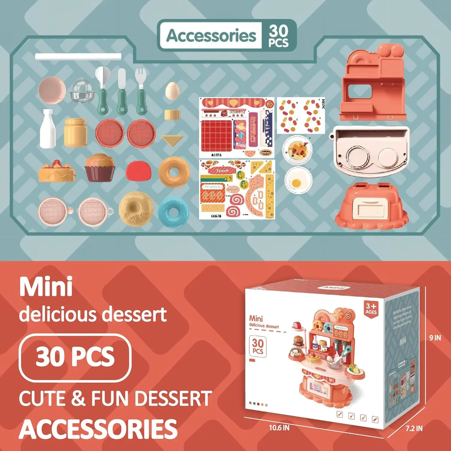 OEM Kids Play Kitchen Set Pretend Dessert Accessories Cookware Toys Manufacturers, Supplier