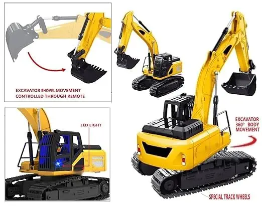 Cheap Remote Control Excavator Truck Digger RC Construction Vehicle Toy Supplier, Factories