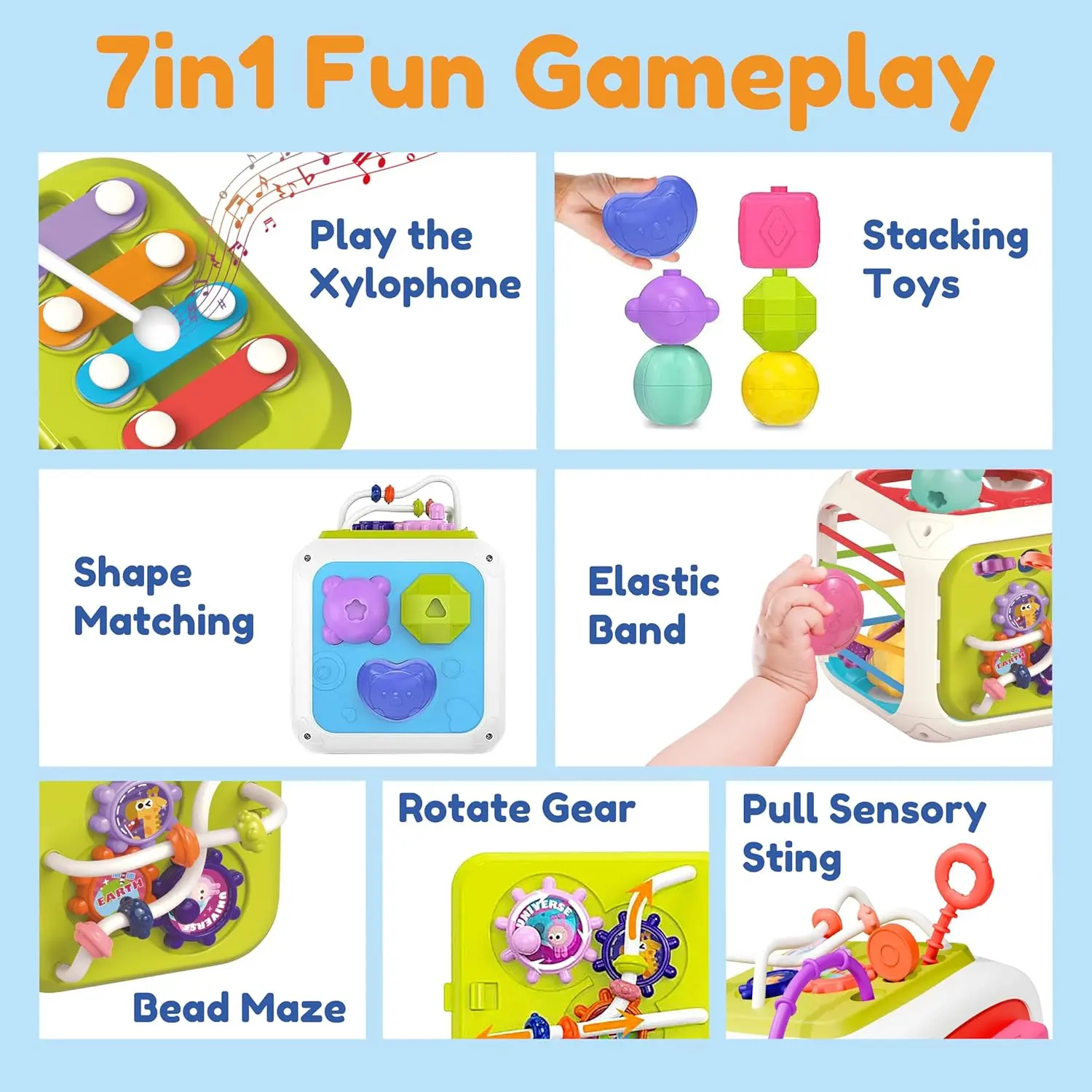 Cheap Activity Cube Montessori Toy Sensory Busy Cube for Toddlers Manufacturer, Factories