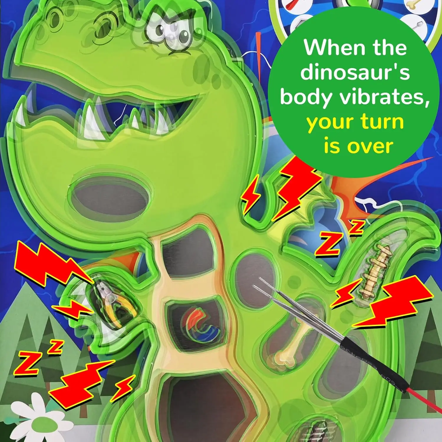 Cheap Dinosaur Board Game for Kids Tweezers Classic Fun Pieces Manufacturers, Supplier