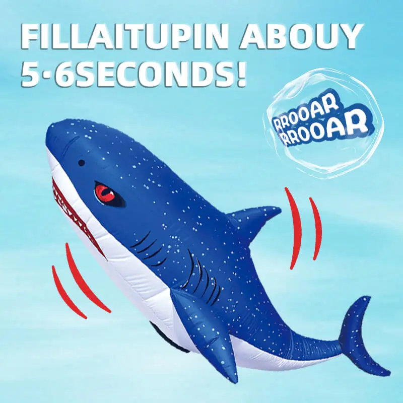OEM 2.4GHz Remote Control Inflatable Shark – 360° Spinning RC Toy with Flexible Control Supplier, Factories