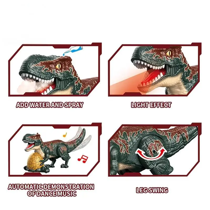 Cheap 2.4G Remote Control Dinosaur Toy 8 Channel Electric Sound Lights Supplier, Factories