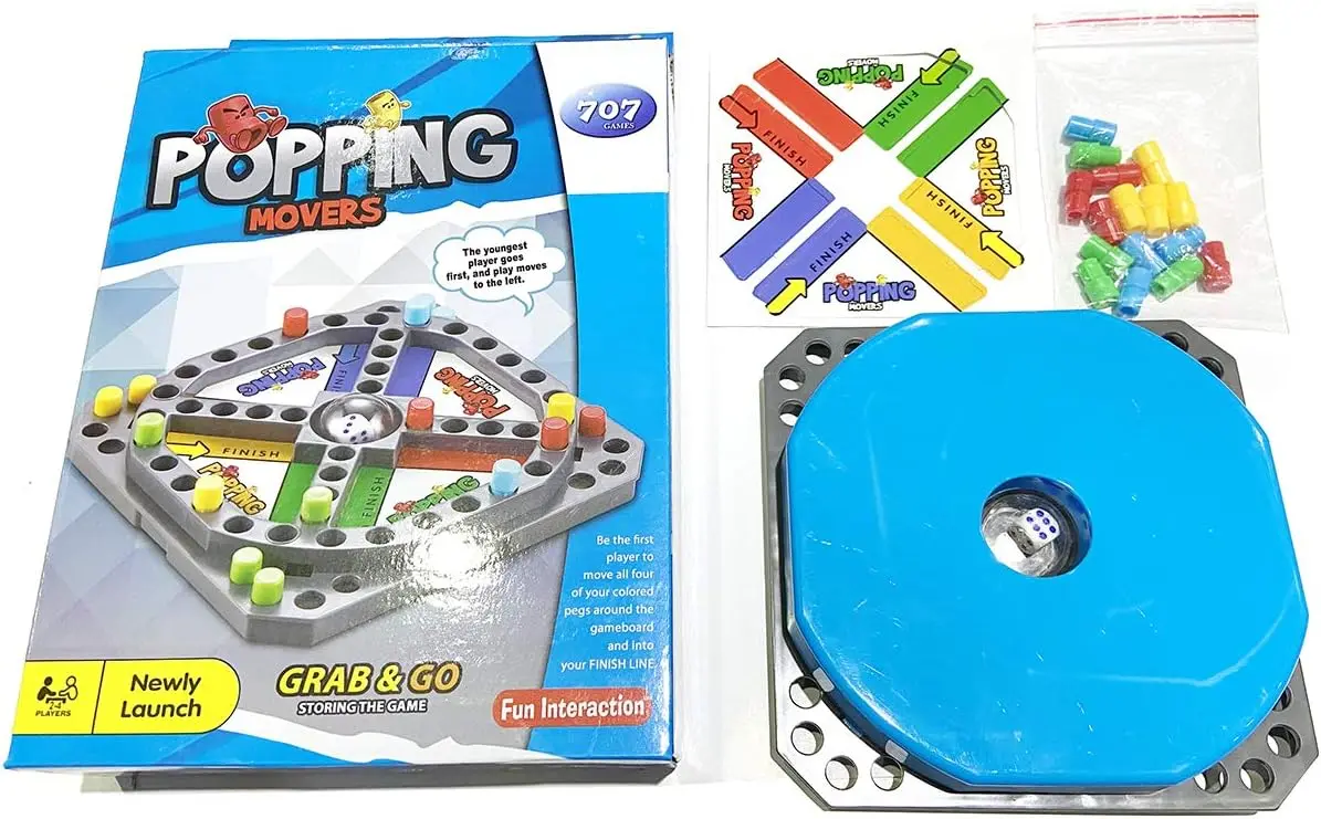 Cheap Popping Movers Preschool Dice Game Trouble Flying Chess Board Supplier, Factories