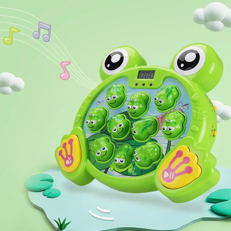 Cheap Frog Interactive Hammer Game Toy Whack a Frog Montessori Educational Fine Motor Skills Factory, Factories