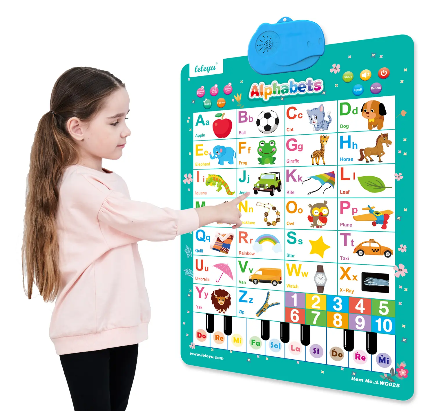 OEM Preschool Educational Talking Learning Posters ABC 123 Interactive Music Alphabet Wall Chart Supplier, Suppliers