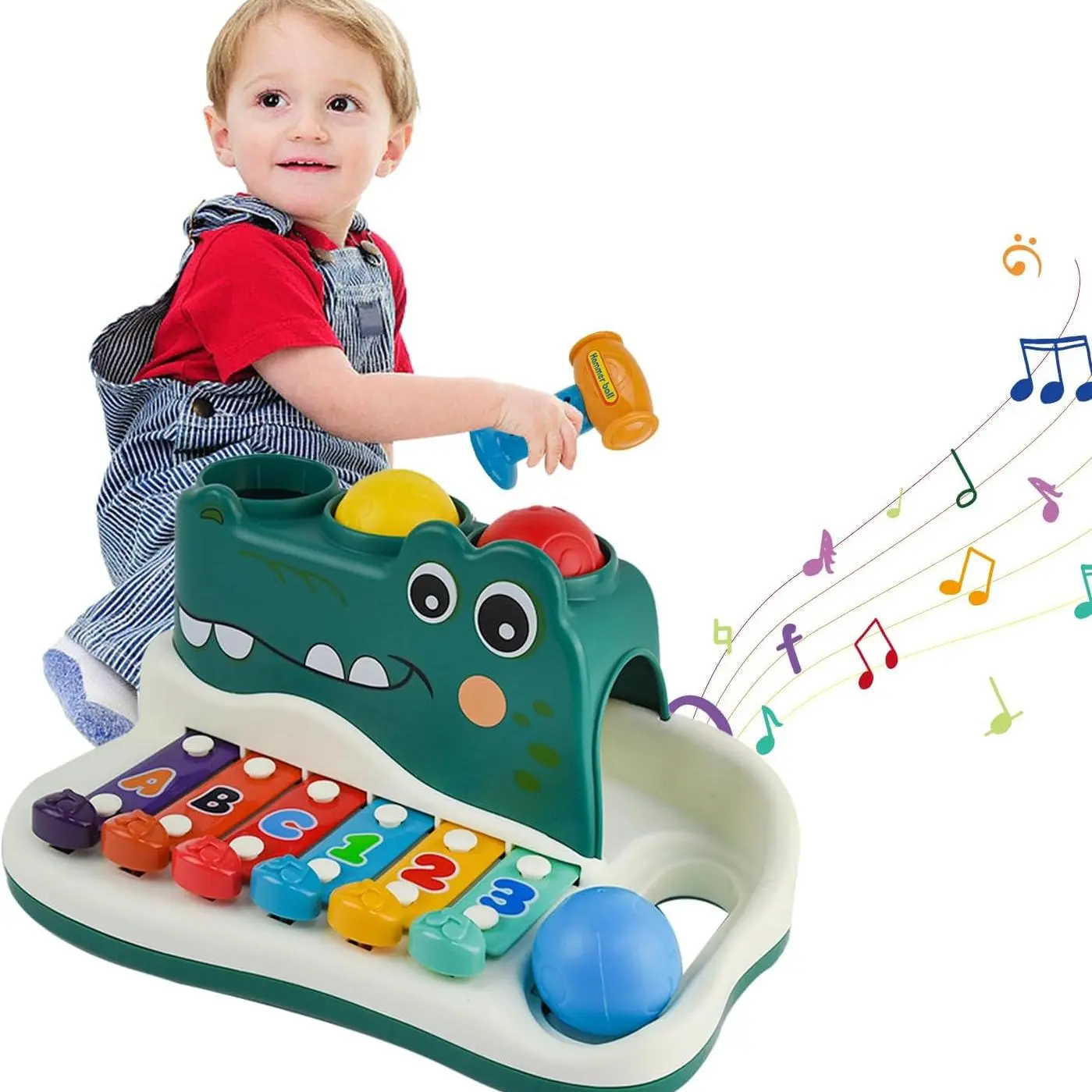 OEM Cartoon Crocodile Musical Hammer Toy Baby Xylophone Educational Set Suppliers, Factories