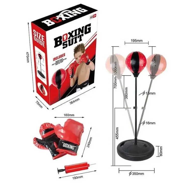Cheap Kids Inflatable Punching Bag Speed Ball Boxing Set Sports Toy Training Manufacturers, Factory