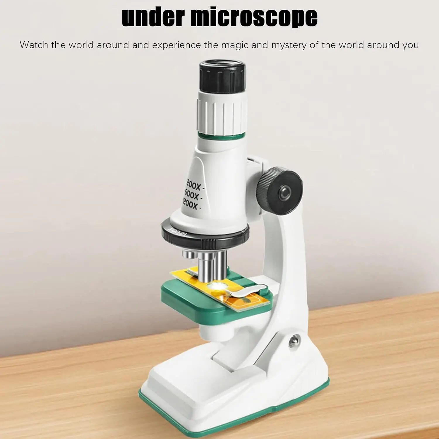 Cheap Kids Microscope Kit Beginners Scientific Experiment Zoom 200X-1200X Supplier, Factory