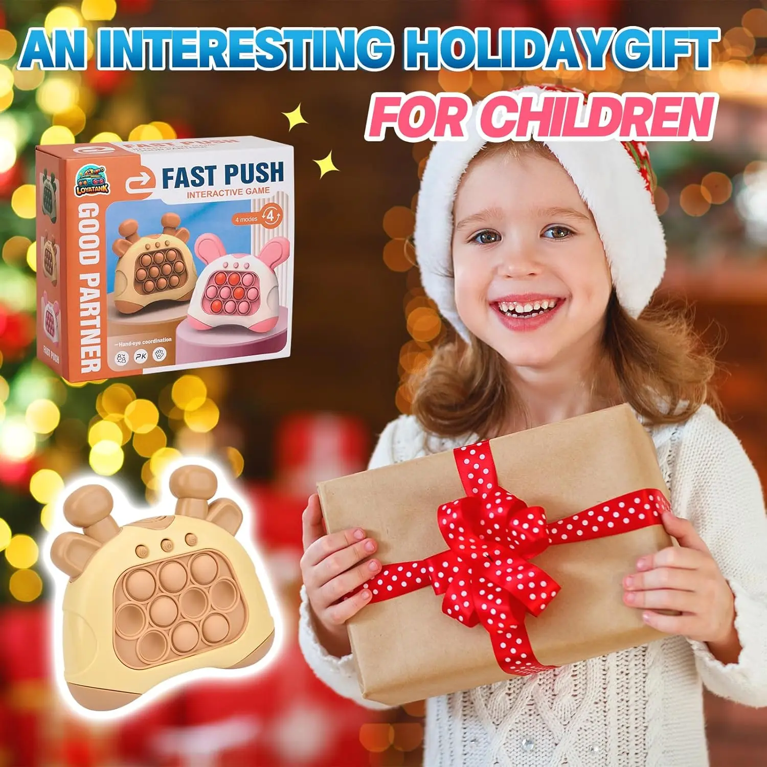 Cheap Quick Push Sensory Fidget Toy Light Up Pop Game Console Manufacturer, Suppliers