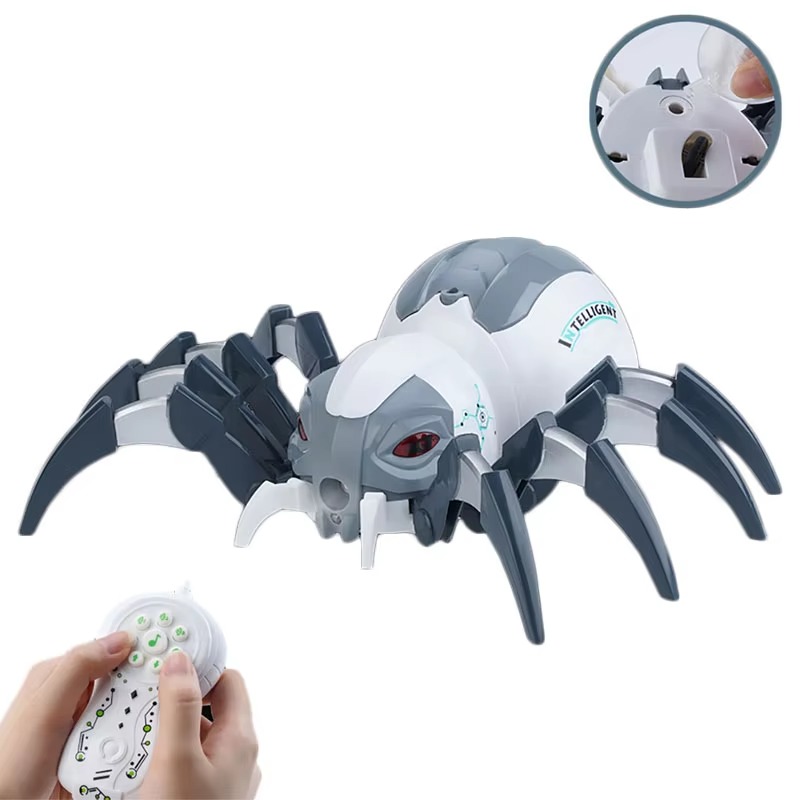 Simulation Electric Remote Control Spray Spider Crawling Action