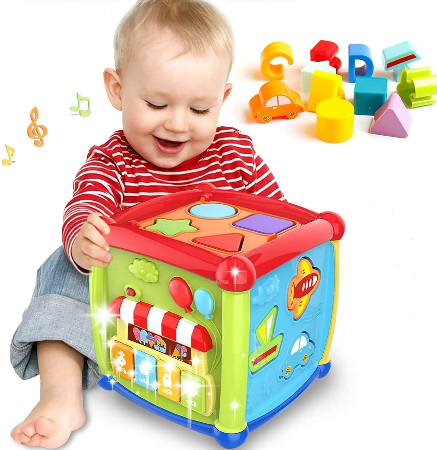 OEM Montessori Educational Toys Baby Learning Shape Sensory Sorting Game Cube Manufacturer, Supplier