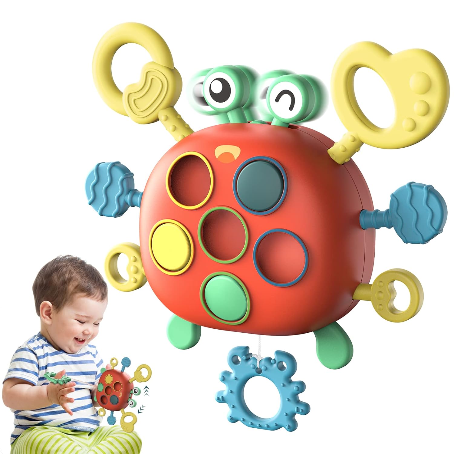 Interactive Montessori crab toy