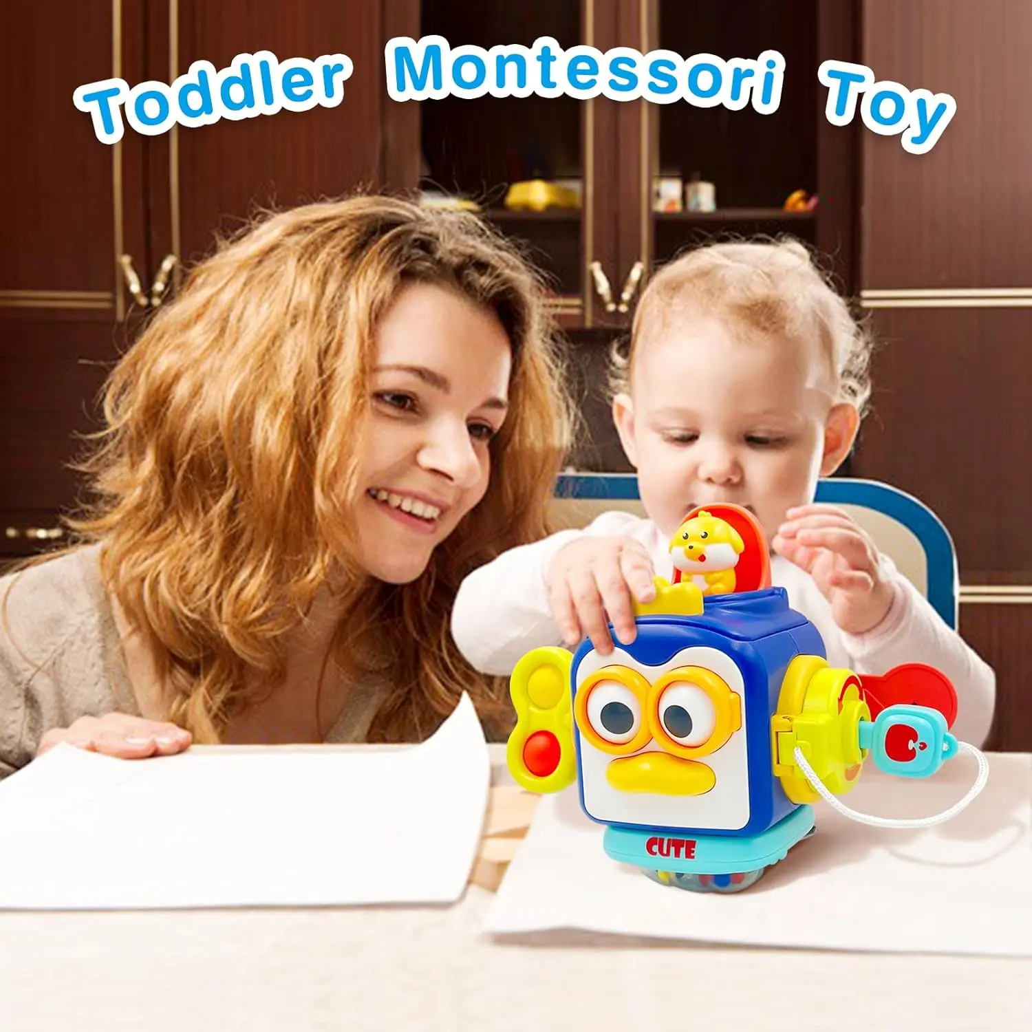 Cheap Montessori Busy Cube Sensory Toys Toddler Puzzle Activity Cube Baby Gifts Manufacturer, Suppliers