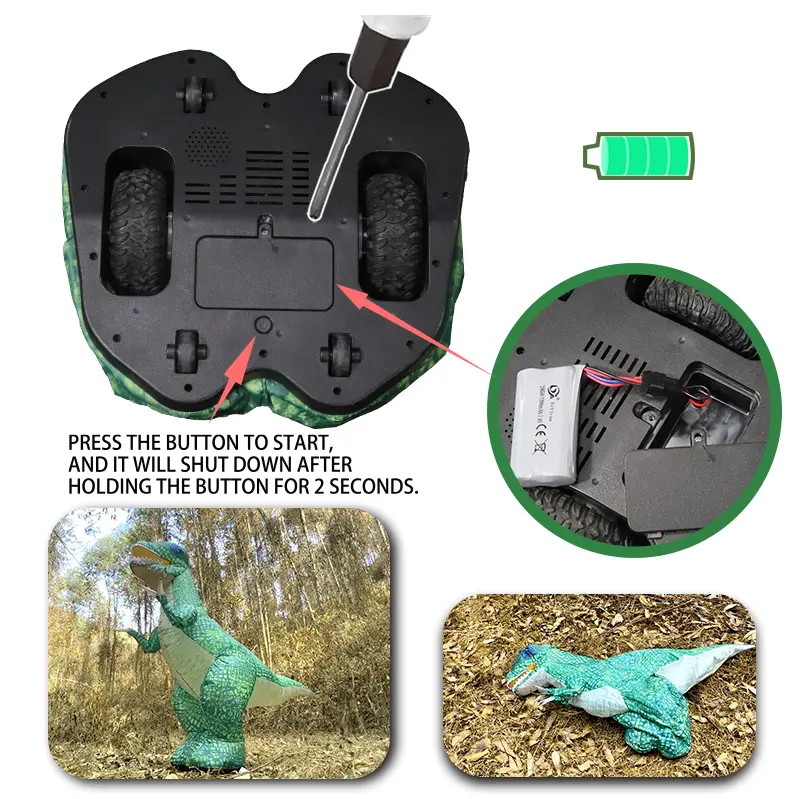 OEM 35.4 Inch RC Inflatable Giant Dinosaur Toy for Kids with Remote Control Manufacturers, Factories