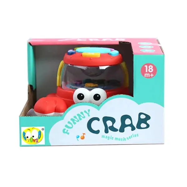 Cheap Interactive Educational Musical Crab Toy for Toddlers 18m Plus Manufacturers, Factory
