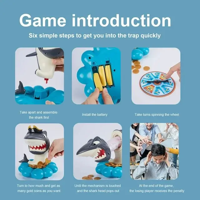 OEM Shark Prank Toy Electric Pop Up Pirate Decompression Game Manufacturer, Factories