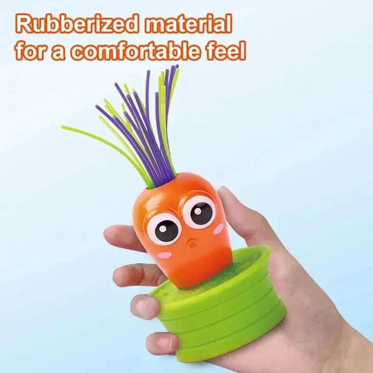 OEM Anti-Anxiety Fidget Toys Screaming Carrot with Hair Pulling Novelty Design Manufacturers, Suppliers