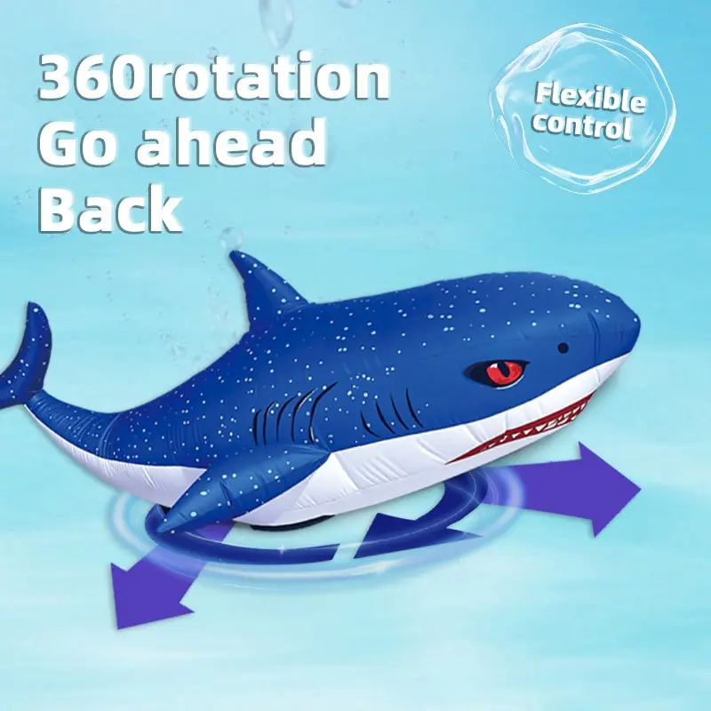 OEM 2.4GHz Remote Control Inflatable Shark – 360° Spinning RC Toy with Flexible Control Supplier, Factories