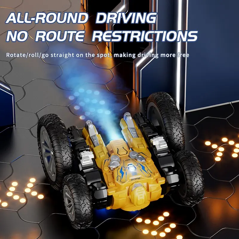 Cheap 360° Stunt Car Toy LED Lights 2.4GHz Spray Design Manufacturer, Suppliers