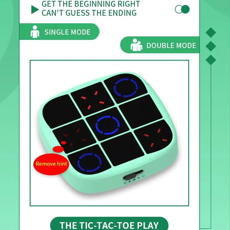 Cheap Smart Electronic Tic Tac Toe 4-in-1 Handheld Puzzle Toy Suppliers, Factories
