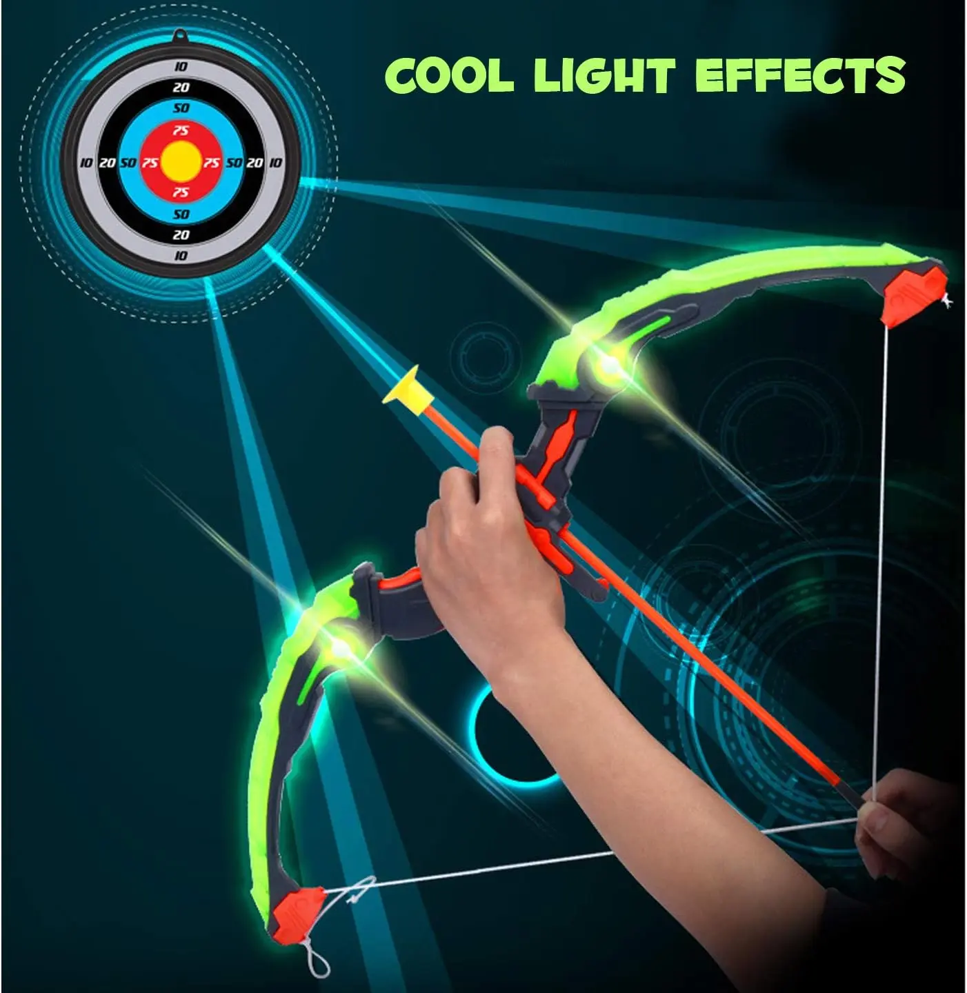 Cheap Bow and Arrow Toys Light Up Archery Set for Kids Outdoor Indoor Play Supplier, Factories