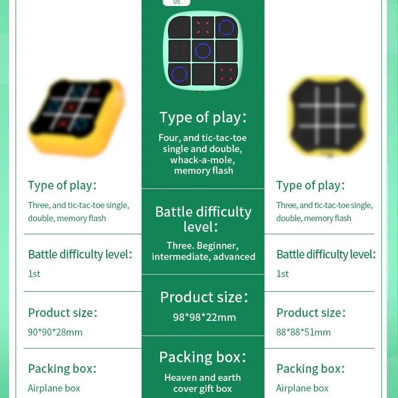 Cheap Smart Electronic Tic Tac Toe 4-in-1 Handheld Puzzle Toy Suppliers, Factories
