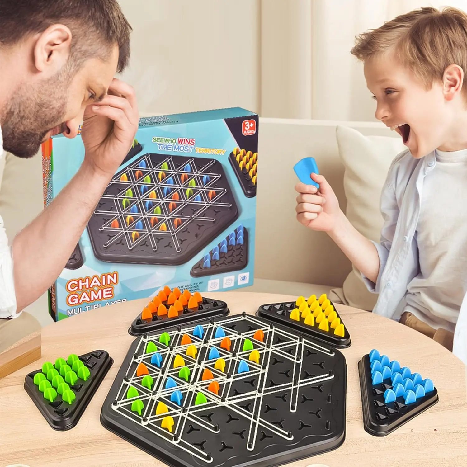 OEM Mailfull Triggle Game Triangle Chess Board Table Family Party Manufacturer, Factory
