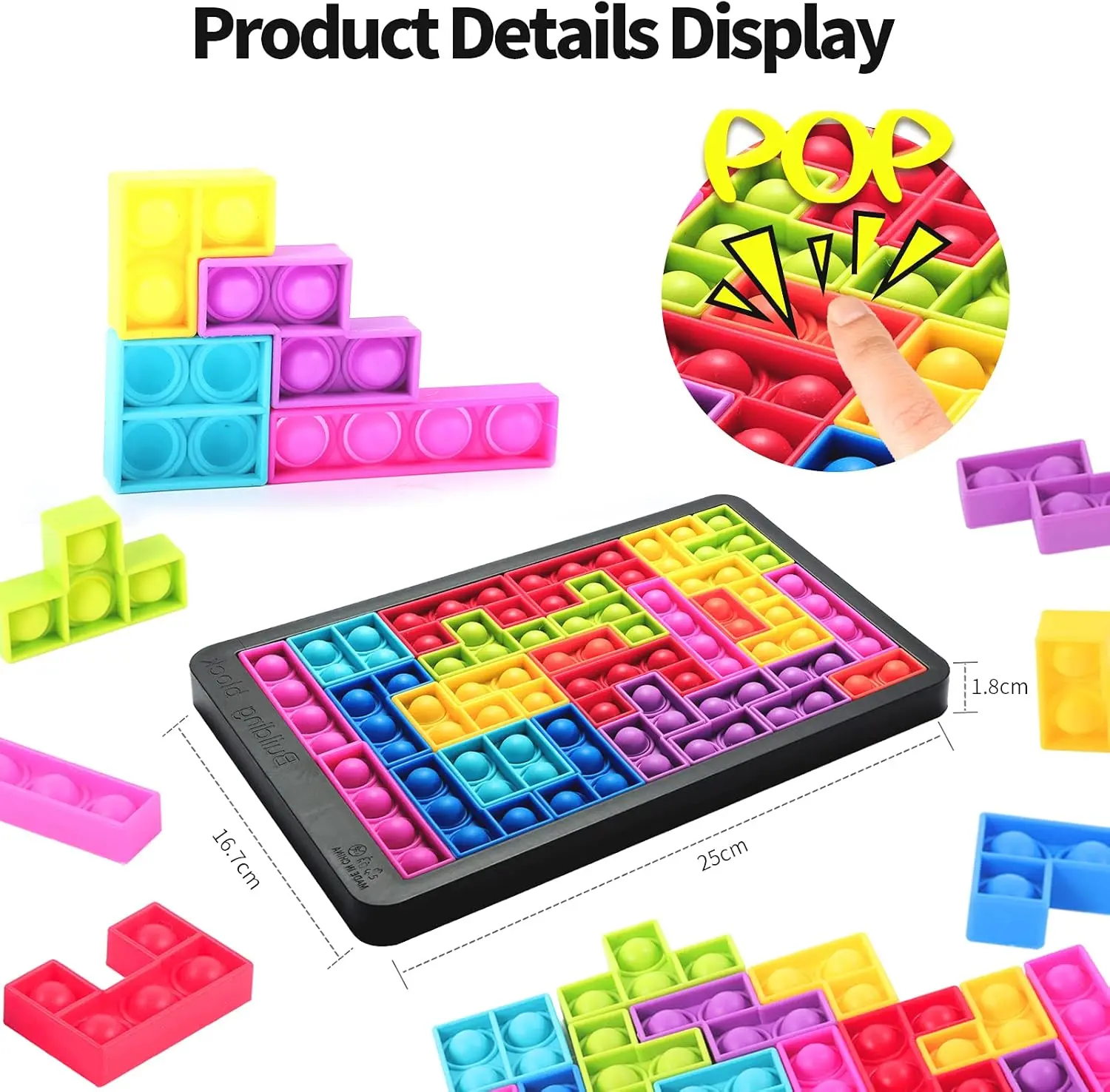 Cheap Pop Fidget Toy Puzzle Bubble Push It Sensory Relief Game Manufacturers, Suppliers