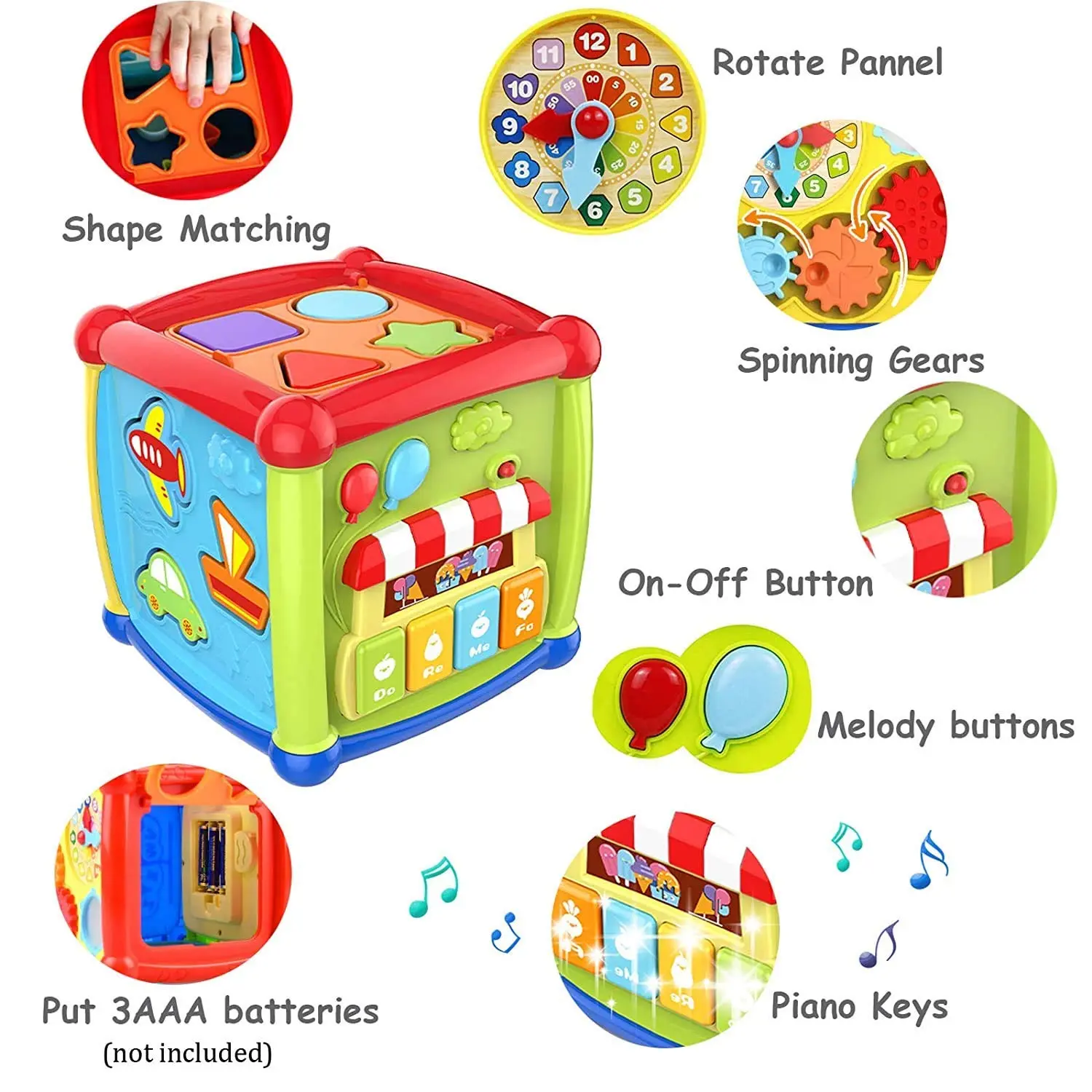 OEM Montessori Educational Toys Baby Learning Shape Sensory Sorting Game Cube Manufacturer, Supplier