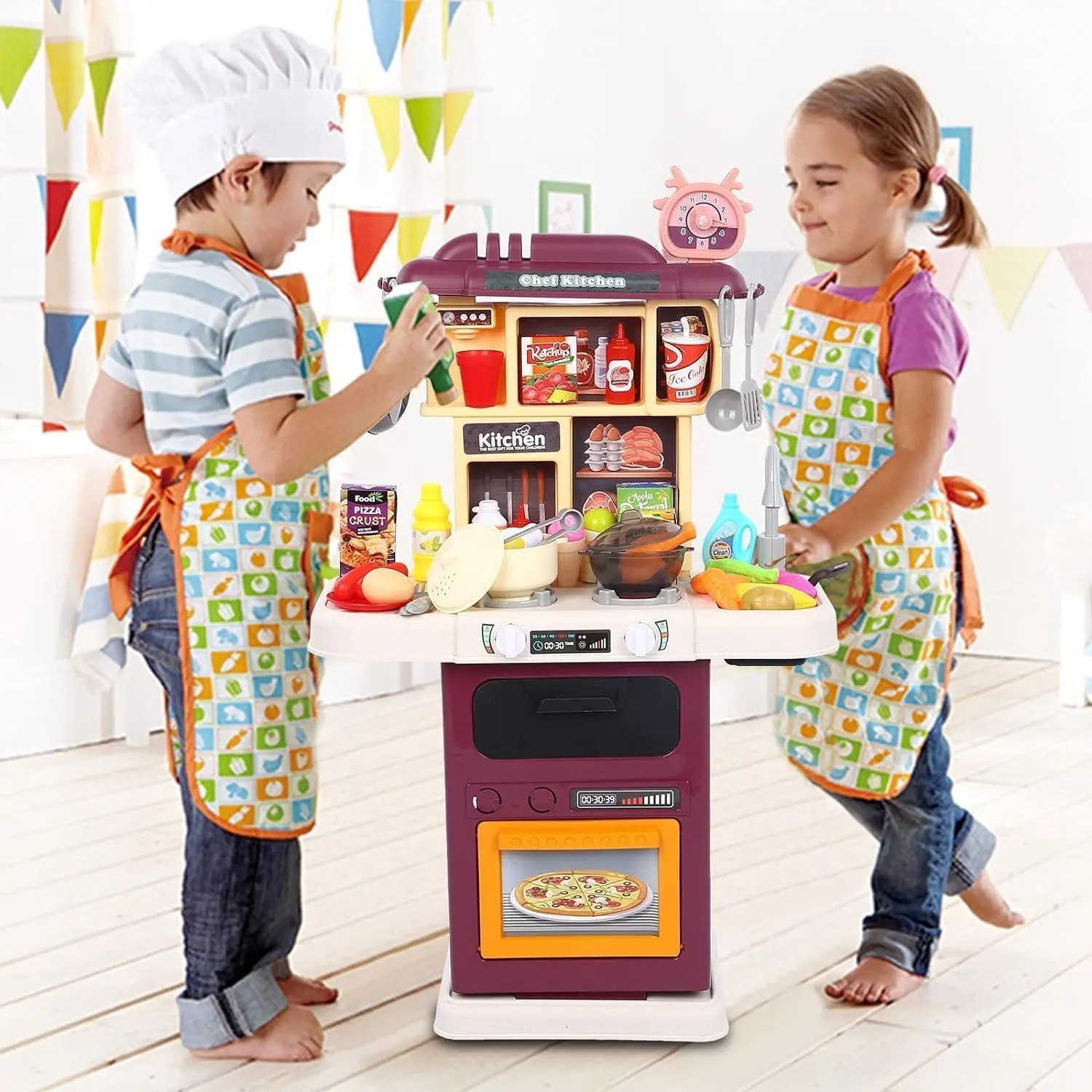 Cheap Talented Chef Kitchen Playset Pretend Cooking Toys for Toddlers Manufacturers, Factories