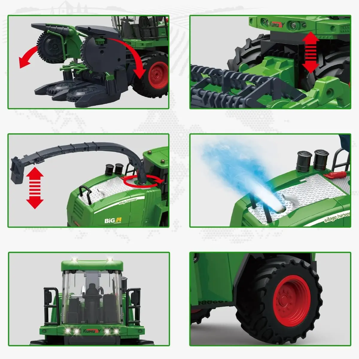 OEM Remote Control Harvester Tractor RC Farm Vehicle Toy for Kids Suppliers, Factory