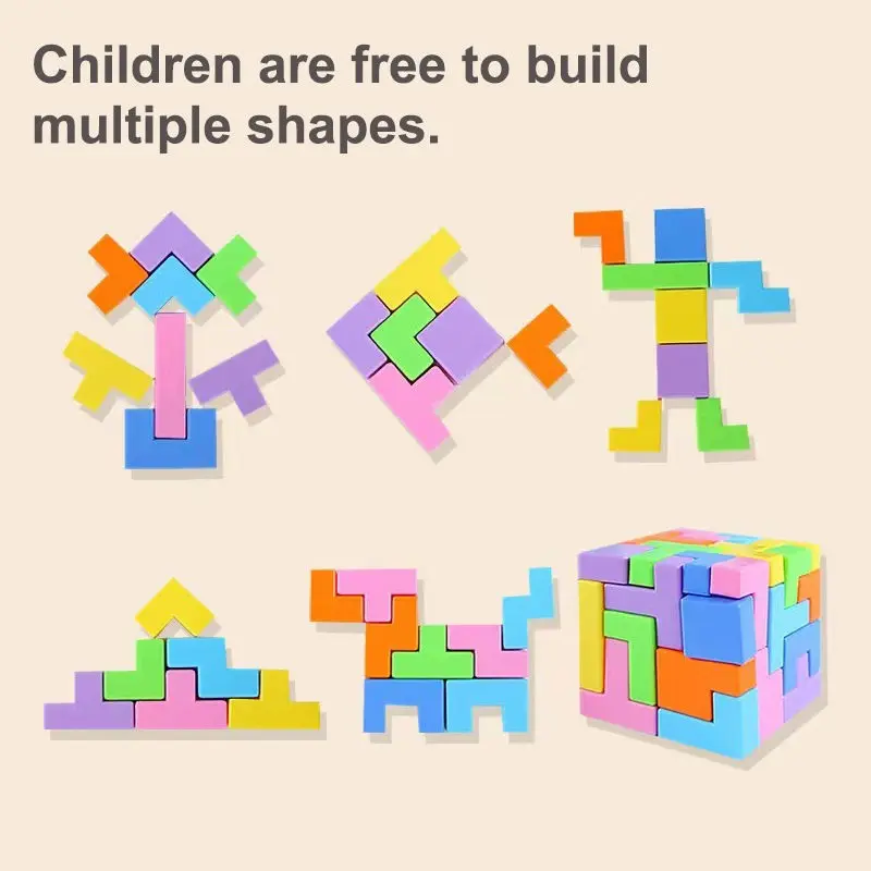 OEM Russian Block Puzzle Tangram Jigsaw Game Brain Teaser Kids Board Manufacturers, Factories