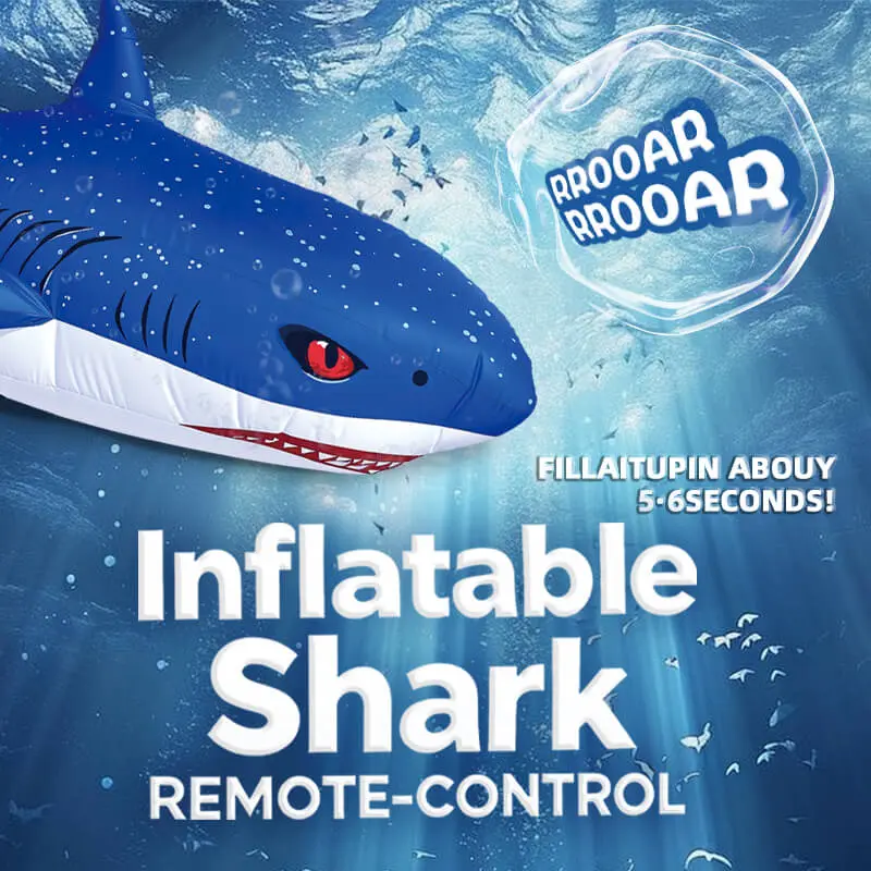OEM 2.4GHz Remote Control Inflatable Shark – 360° Spinning RC Toy with Flexible Control Supplier, Factories