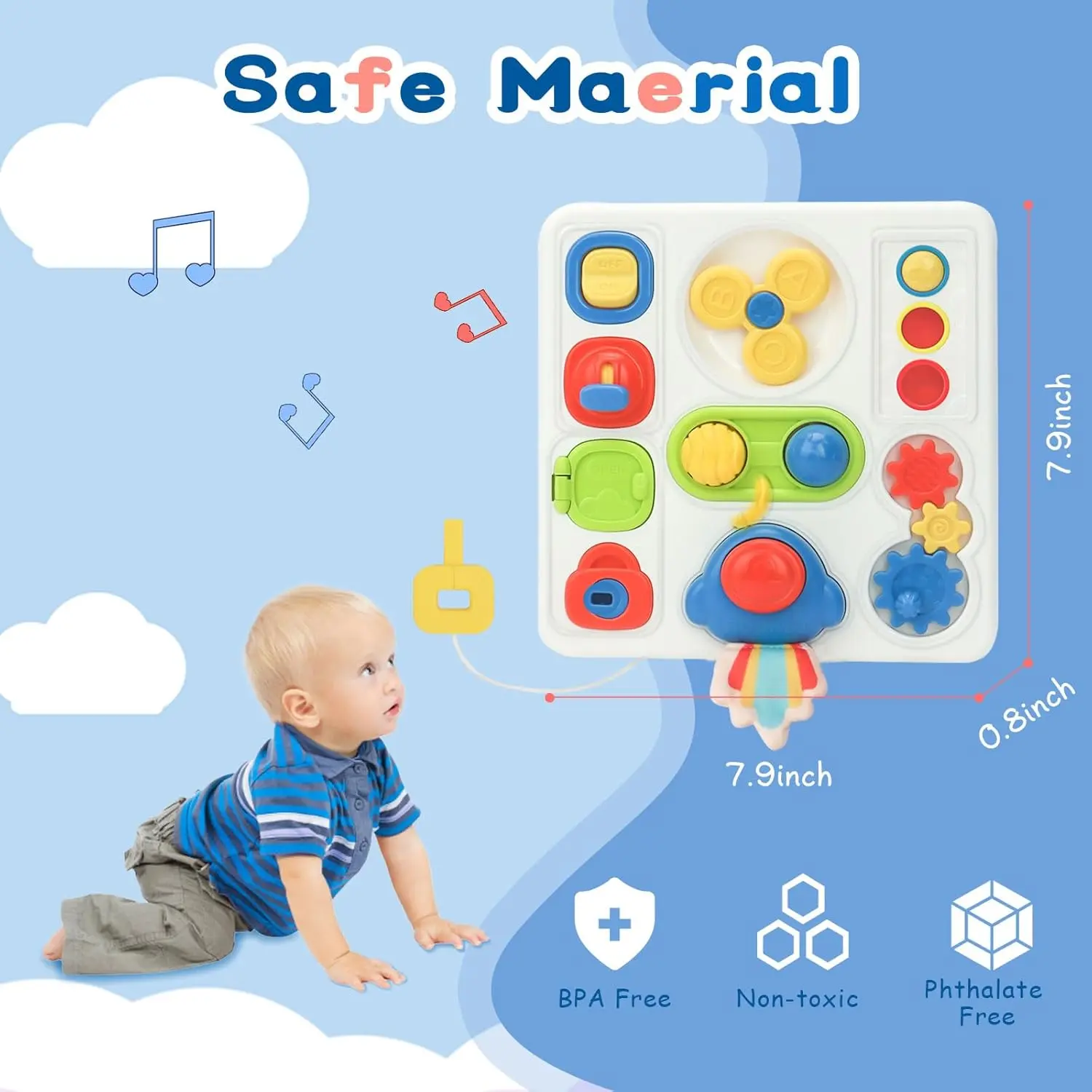 Cheap Montessori Busy Board Sensory Learning Fine Motor Skills Toy Gift Manufacturers, Factory