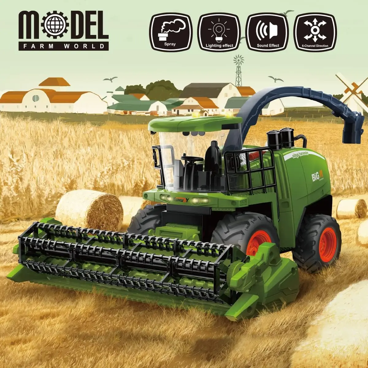 OEM Remote Control Harvester Tractor RC Farm Vehicle Toy for Kids Suppliers, Factory