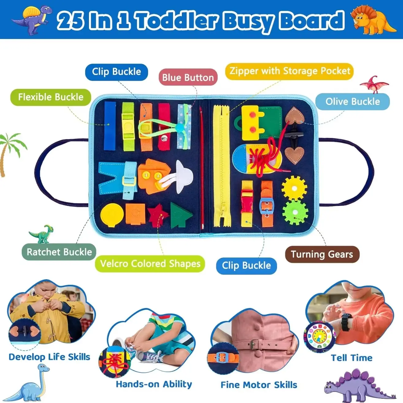 OEM Montessori Educational Sensory Busy Board Book for Toddlers – Fine Motor Skills Learning Travel Toy Factory, Factories