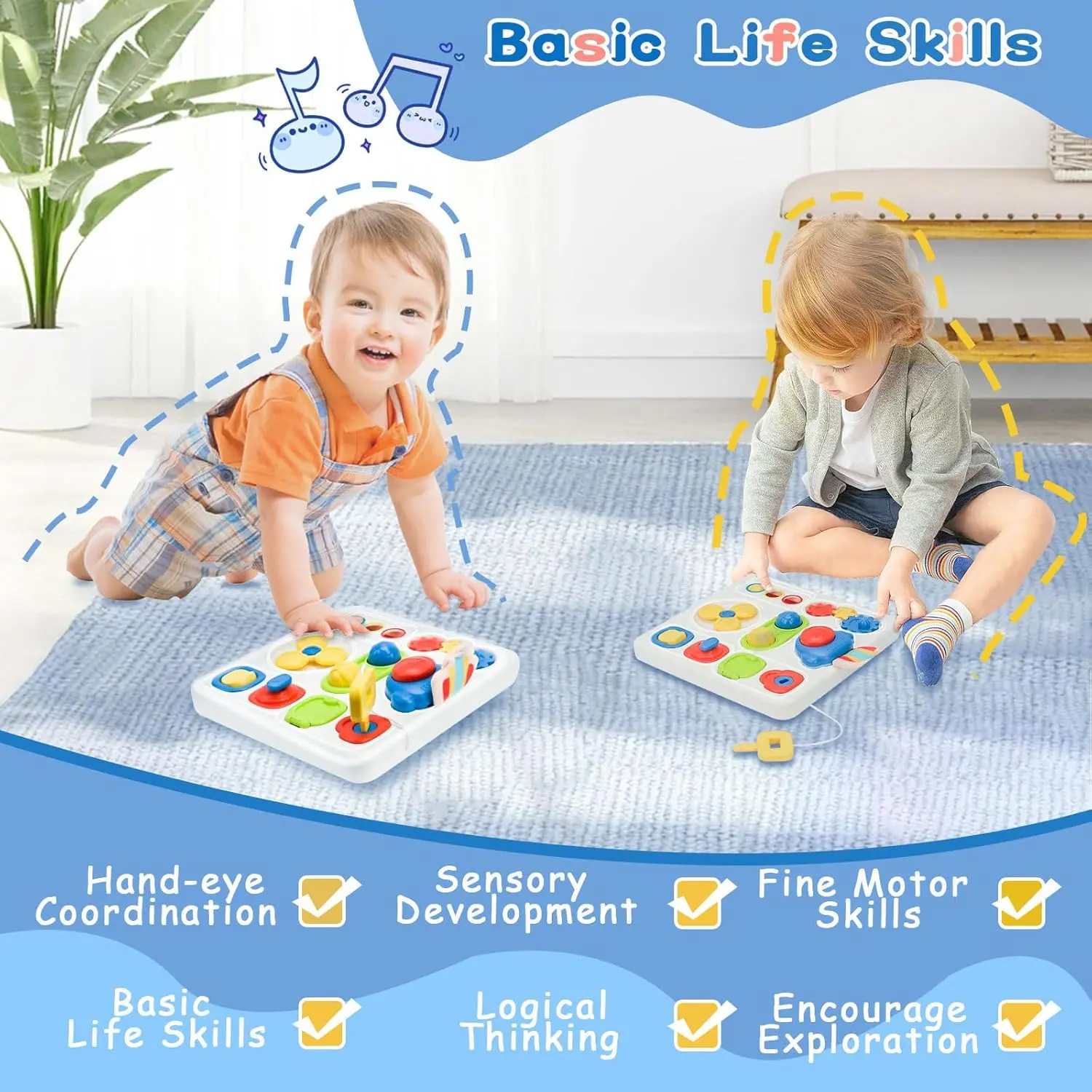 Cheap Montessori Busy Board Sensory Learning Fine Motor Skills Toy Gift Manufacturers, Factory