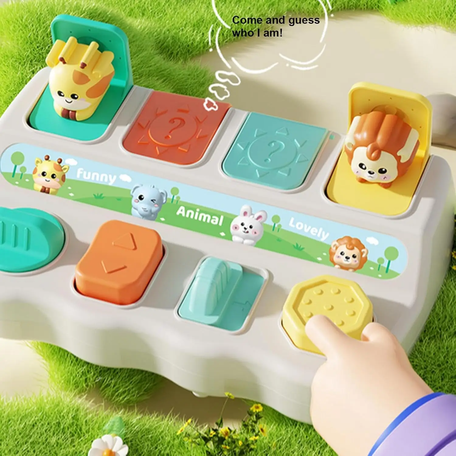 Cheap Montessori Switch Button Box Color Shape Learning Baby Toy Suppliers, Factories