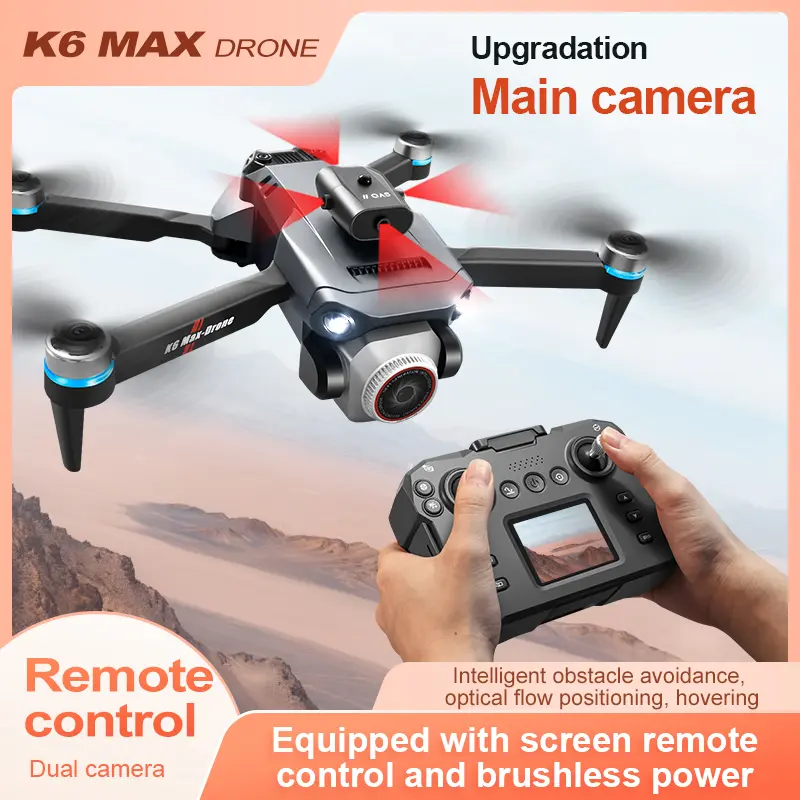 Cheap K6 Max Drone 4K Camera Obstacle Avoidance WIFI FPV Manufacturers, Factories