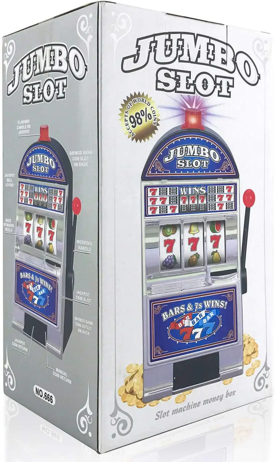 Cheap Mini Slot Machine Bank Toy with Lights and Sound Manufacturer, Suppliers