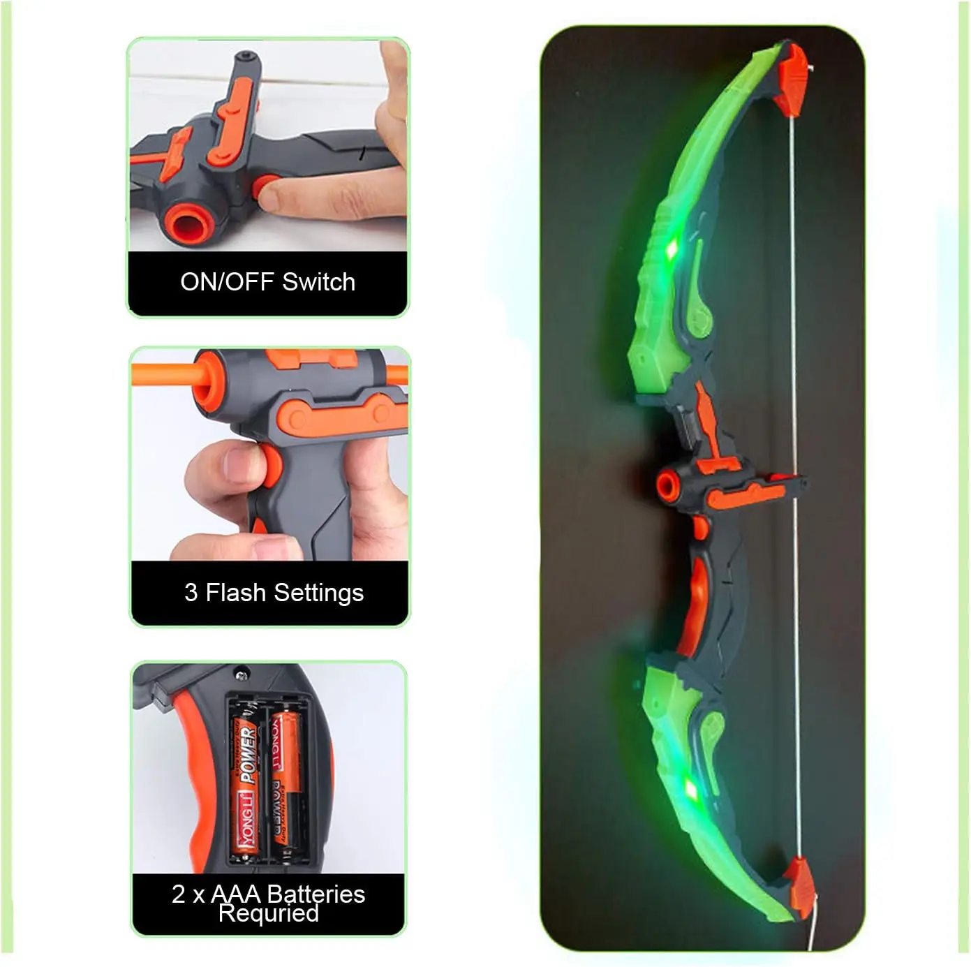 Cheap Bow and Arrow Toys Light Up Archery Set for Kids Outdoor Indoor Play Supplier, Factories